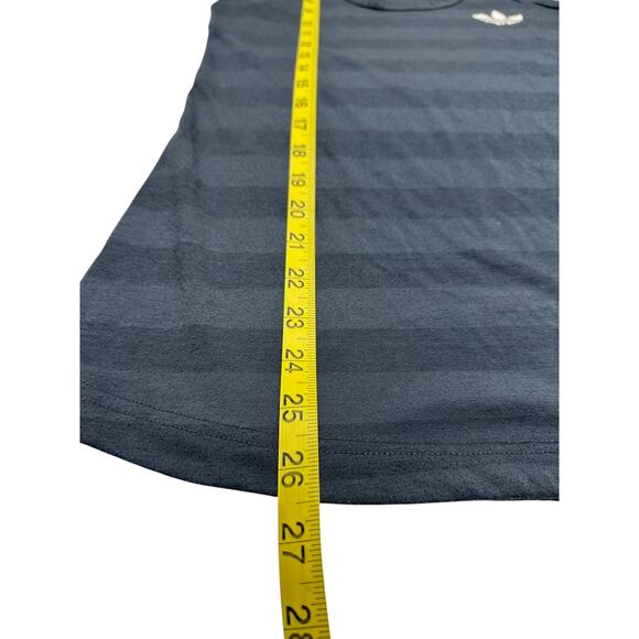 Adidas Dark Gray Striped Racerback Tank Top Size Small - Picture 3 of 7